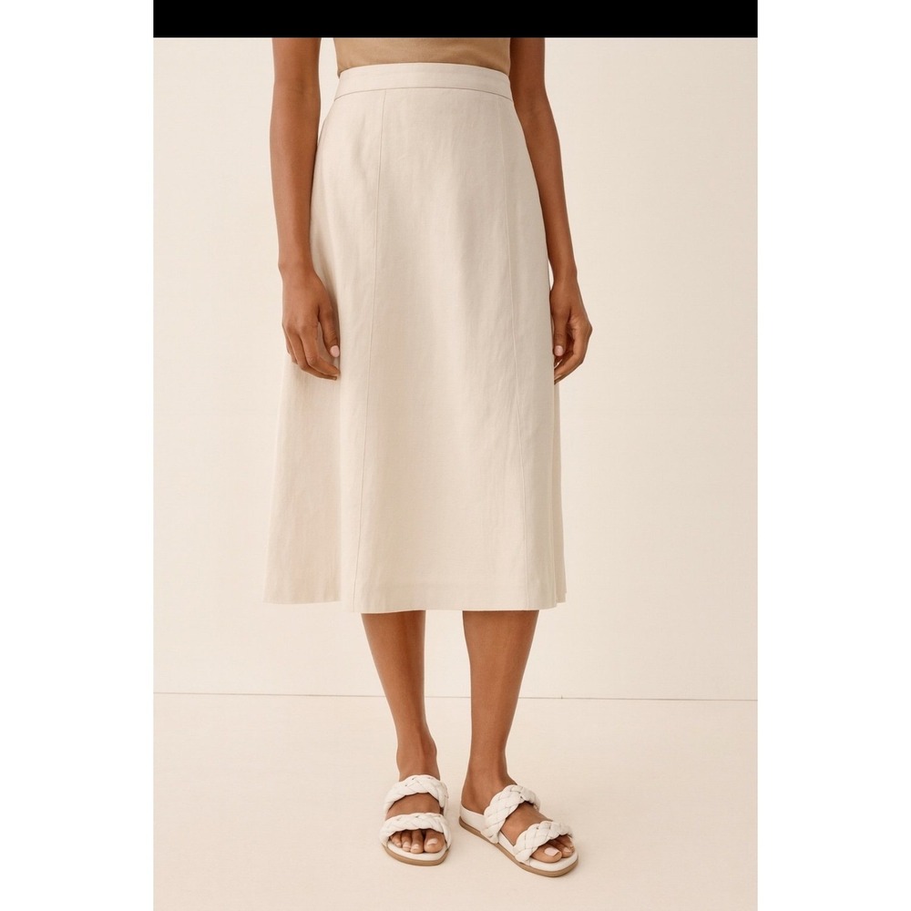 Banana Republic Braided Leather Slide Sandals Cream White Womens 7M NWT